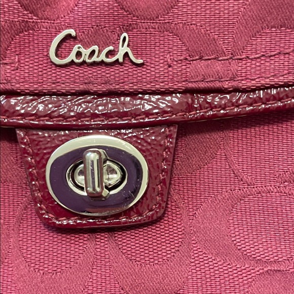 Coach Burgundy Crossbody Bag - Picture 12 of 14